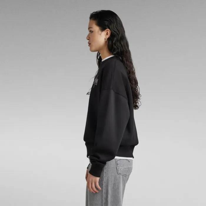 Sweatshirts and Hoodies Men GStar RAW Unisex Core Loose Sweater Dark Black