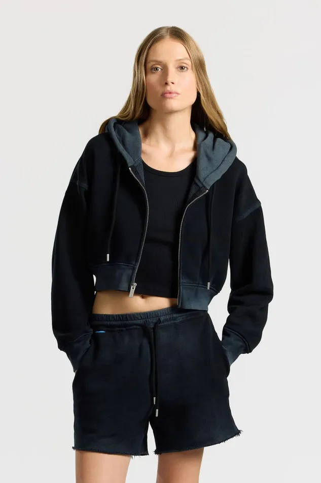 Sweatshirts Women COTTON CITIZEN Boston Crop Hoodie Vintage Black