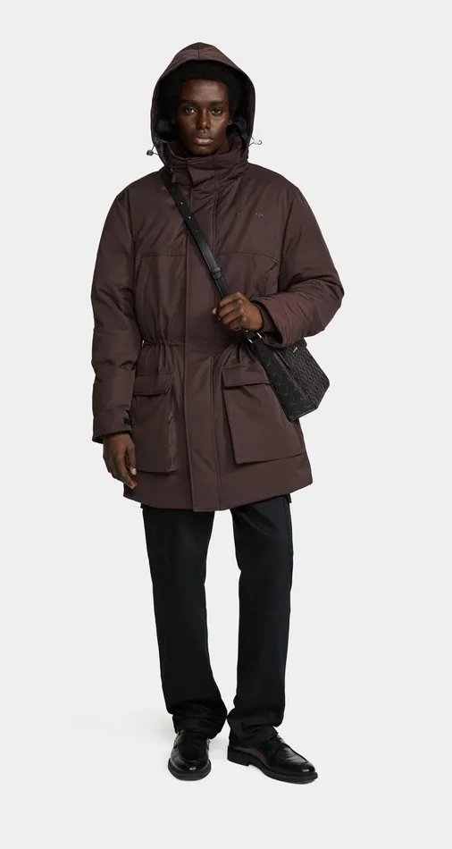 Syrup Brown Ronnie Long Jacket Men Daily Paper Jackets
