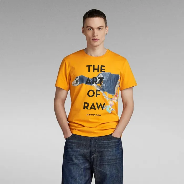 TShirts and Polos Men GStar RAW Art Of RAW TShirt Dull Yellow