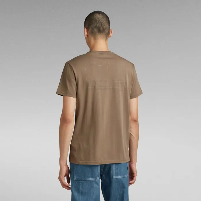TShirts and Polos Men GStar RAW Back Graphic RAW TShirt Deep Walnut