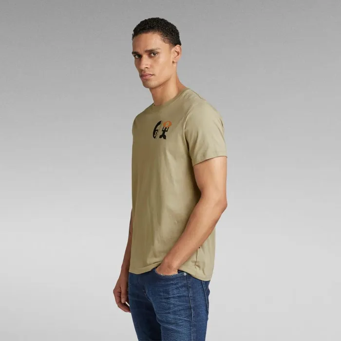 TShirts and Polos Men GStar RAW Back Graphic TShirt Light Moss