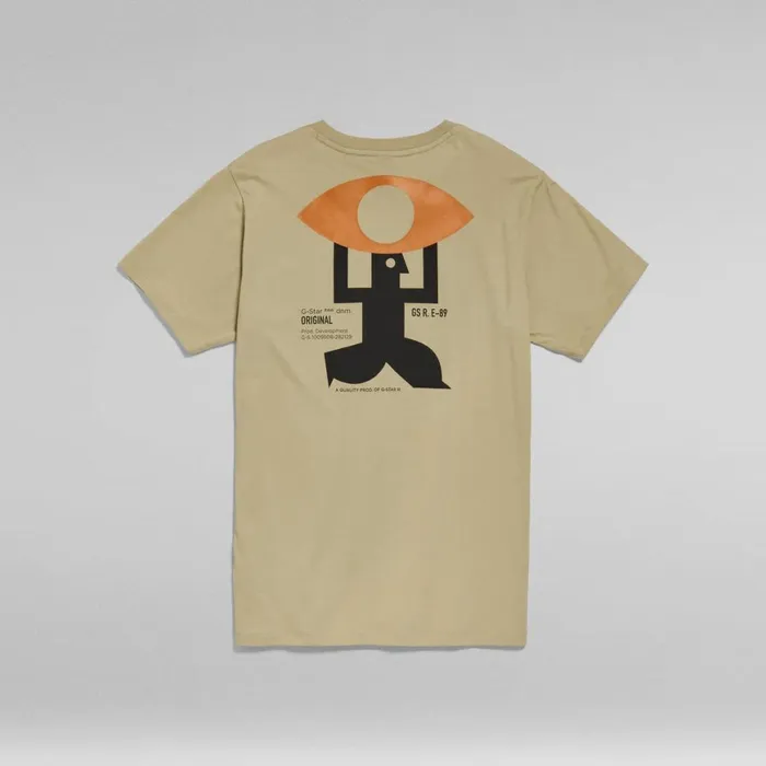 TShirts and Polos Men GStar RAW Back Graphic TShirt Light Moss
