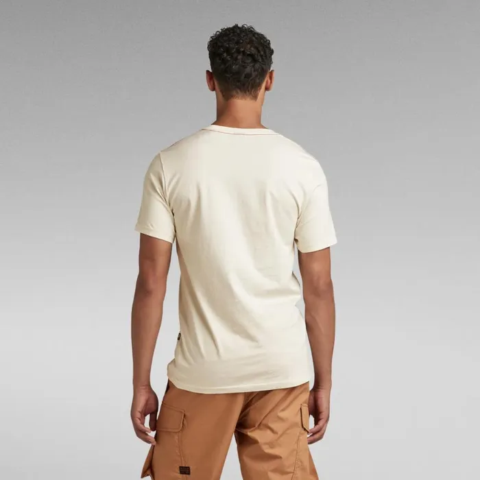 TShirts and Polos Men GStar RAW Chest Graphic Slim TShirt Ecru