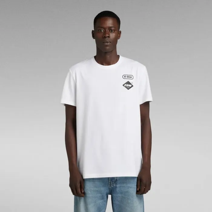 TShirts and Polos Men GStar RAW Chest Graphic TShirt White