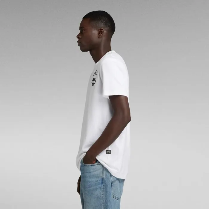 TShirts and Polos Men GStar RAW Chest Graphic TShirt White