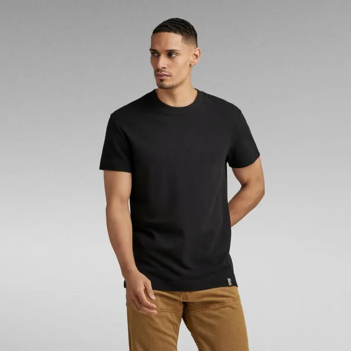 TShirts and Polos Men GStar RAW Essential Pique TShirt Dark Black