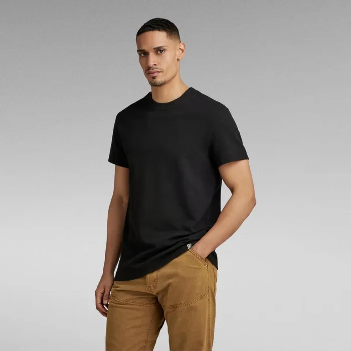 TShirts and Polos Men GStar RAW Essential Pique TShirt Dark Black