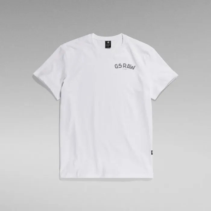 TShirts and Polos Men GStar RAW Graphic Ribbed TShirt White