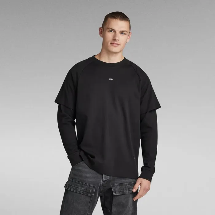 TShirts and Polos Men GStar RAW Moto Loose TShirt Dark Black