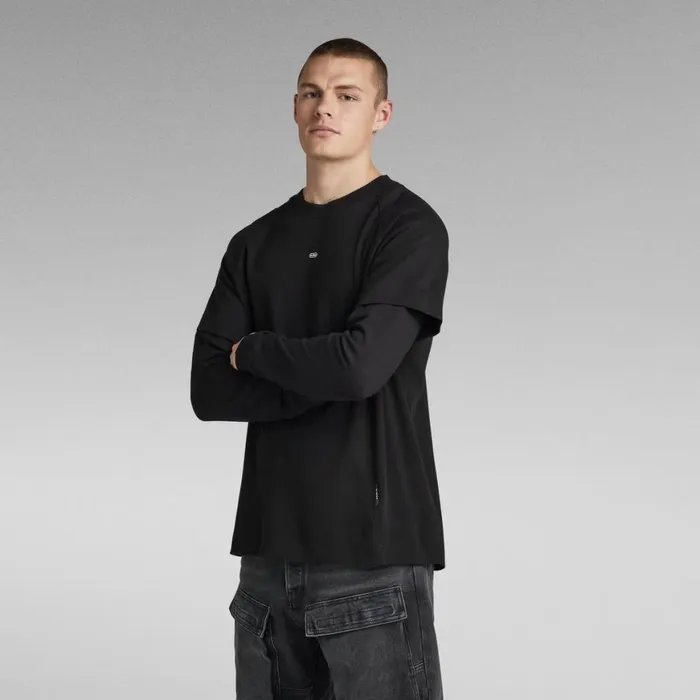 TShirts and Polos Men GStar RAW Moto Loose TShirt Dark Black