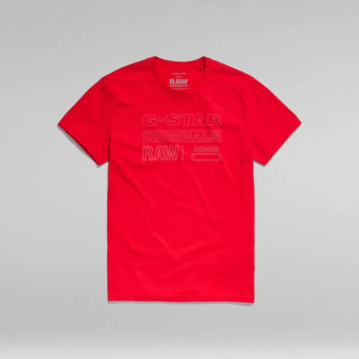 TShirts and Polos Men GStar RAW Originals TShirt Acid Red