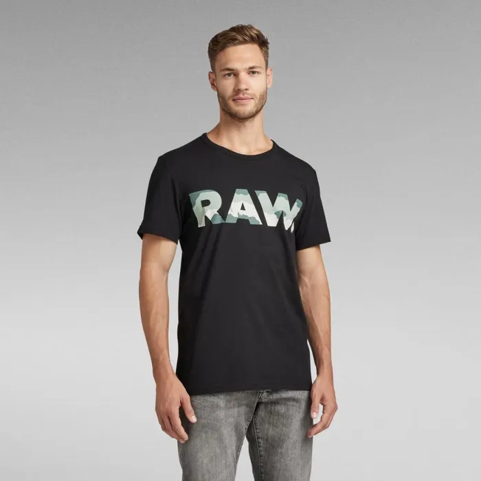 TShirts and Polos Men GStar RAW RAW Camo TShirt Dark Black
