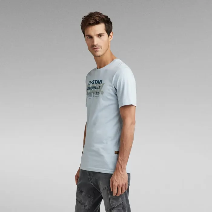 TShirts and Polos Men GStar RAW RAW Originals Slim TShirt Dark Ice