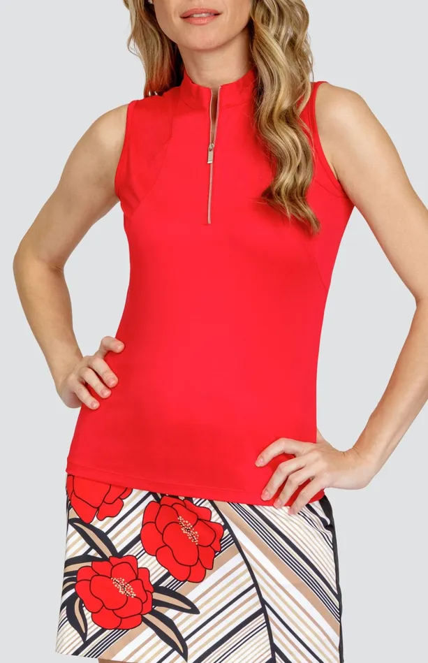 Tail Activewear Braelyn Top 8211 Red Velvet Women Sleeveless