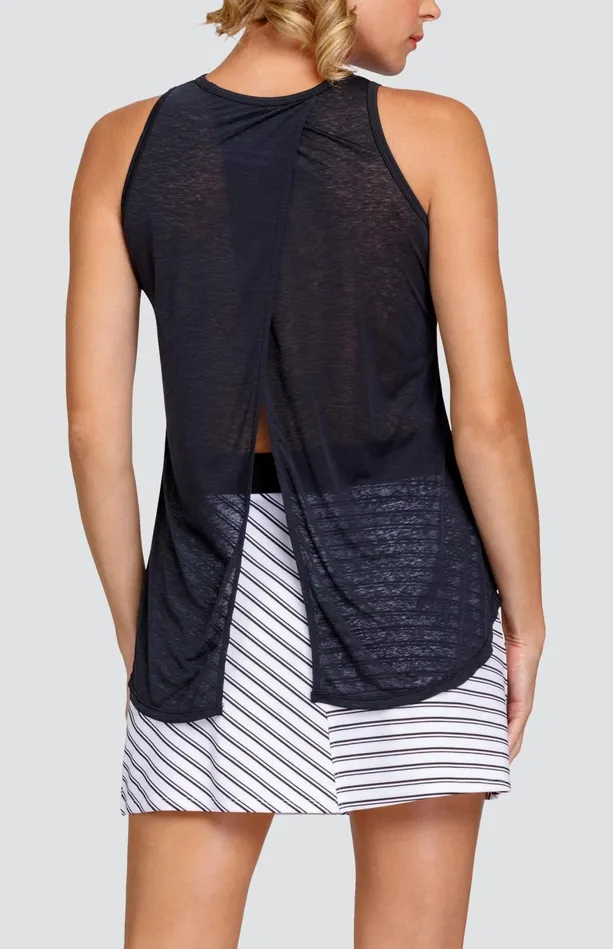Tail Activewear Clover Tank 8211 Onyx Black 8211 FINAL SALE Women Tanks