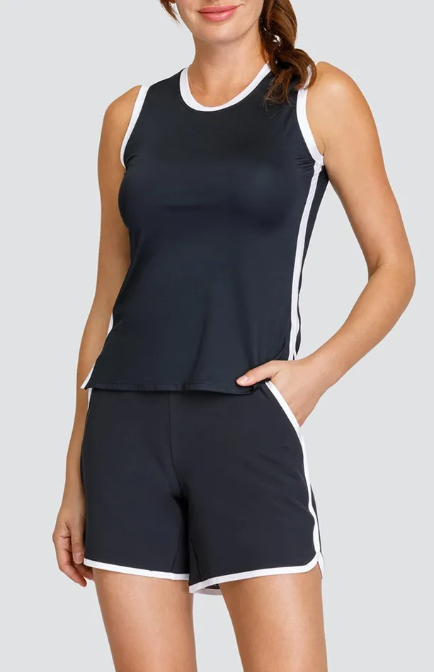 Tail Activewear Dink Tank 8211 Onyx Black Women Tanks