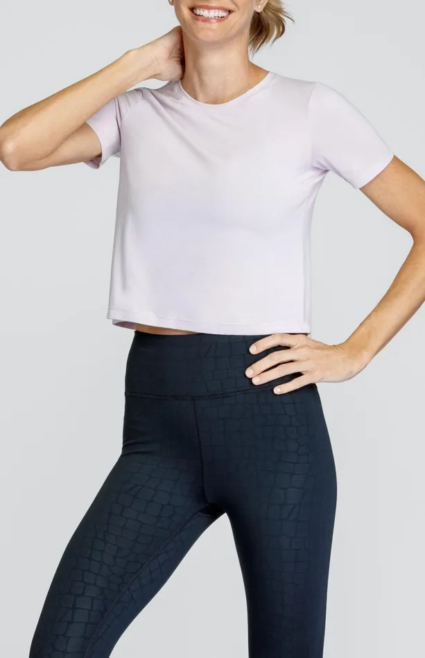 Tail Activewear Ferrara Top 8211 Misty Lilac Women Short Sleeve