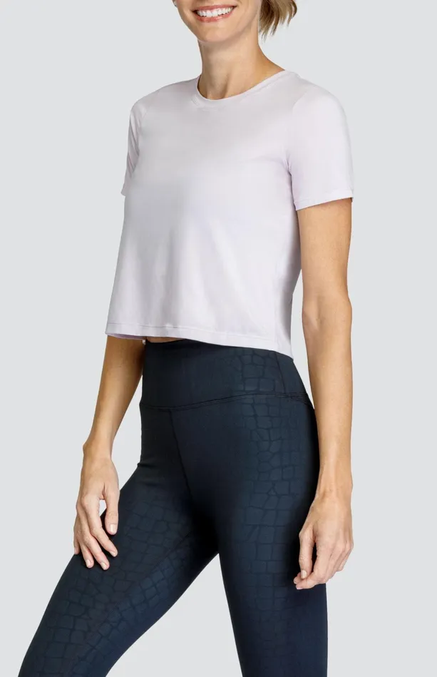 Tail Activewear Ferrara Top 8211 Misty Lilac Women Short Sleeve