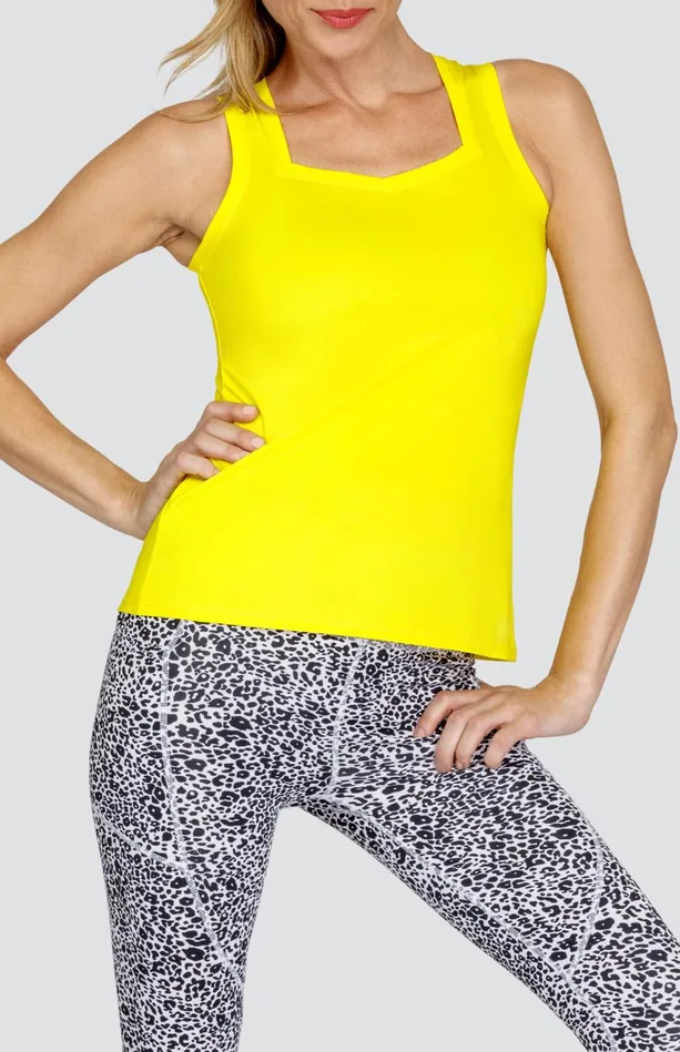 Tail Activewear Filippa Tank 8211 Dazzling Yellow 8211 FINAL SALE Women Tanks
