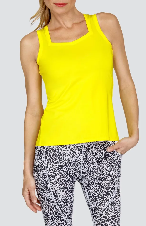 Tail Activewear Filippa Tank 8211 Dazzling Yellow 8211 FINAL SALE Women Tanks