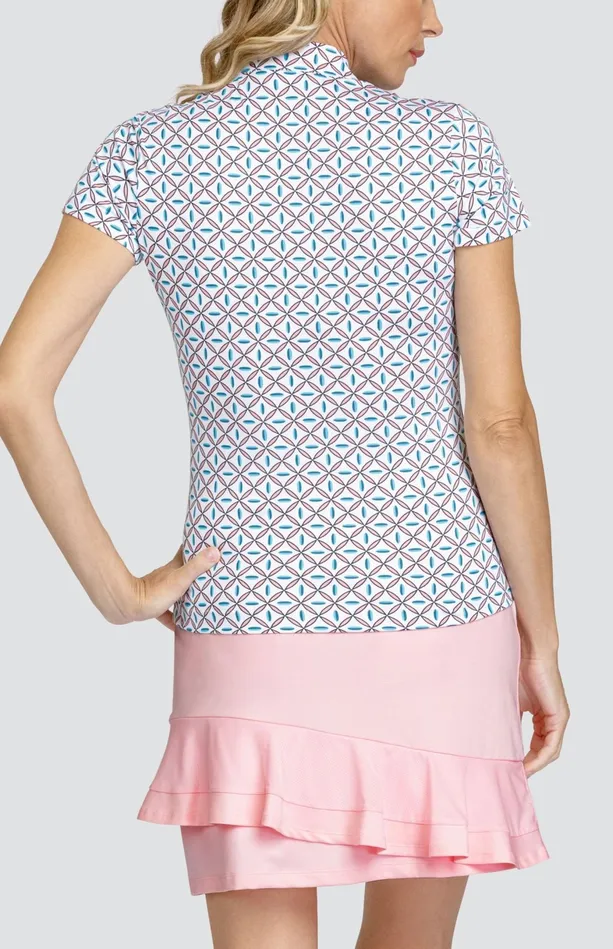 Tail Activewear Rosalia Top 8211 Trellis Geo Women Short Sleeve