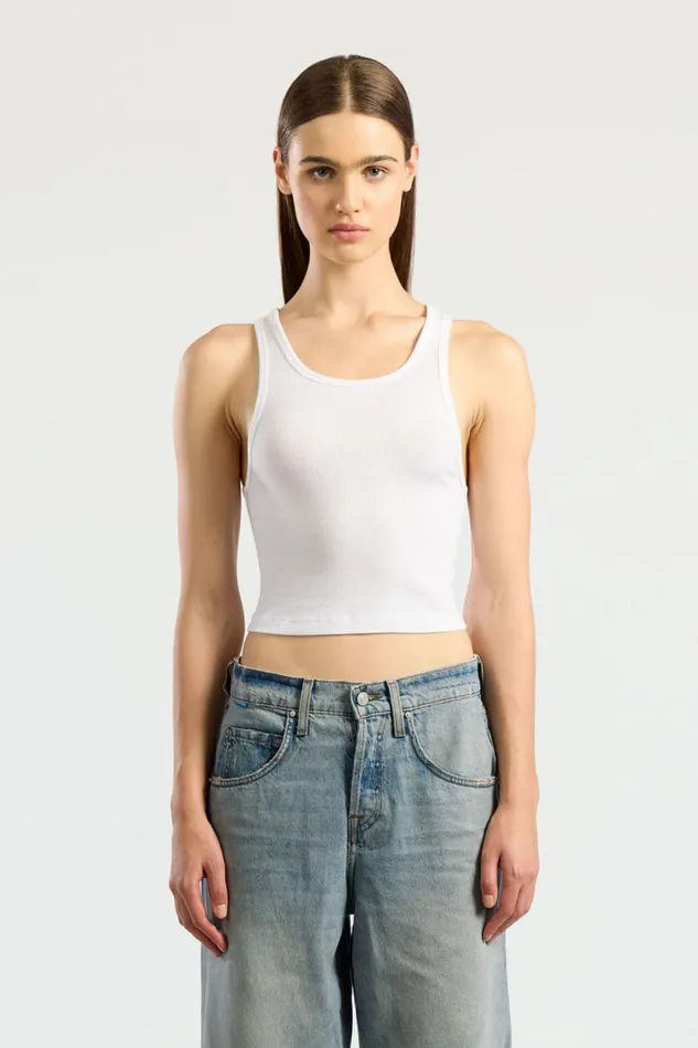 Tanks Women COTTON CITIZEN Verona Crop Tank White