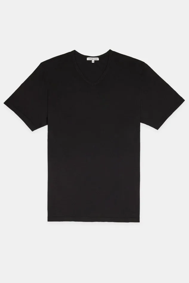 Tees Men COTTON CITIZEN Classic VNeck Tee Jet Black Tees Men COTTON CITIZEN Classic VNeck Tee Jet Black