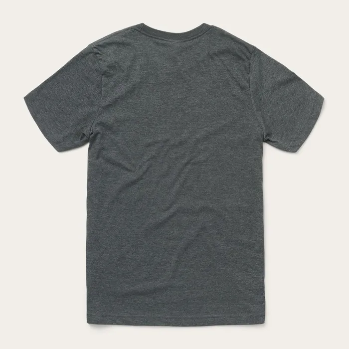 Tees Men Stetson Longhorn Graphic Tee Grey
