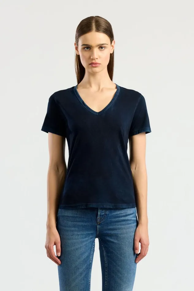 Tees Women COTTON CITIZEN Standard VNeck Tee Vintage Navy