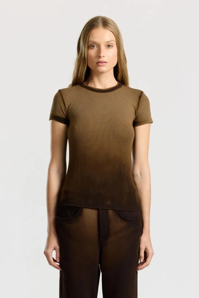 Tees Women COTTON CITIZEN Verona Tee Espresso Cast