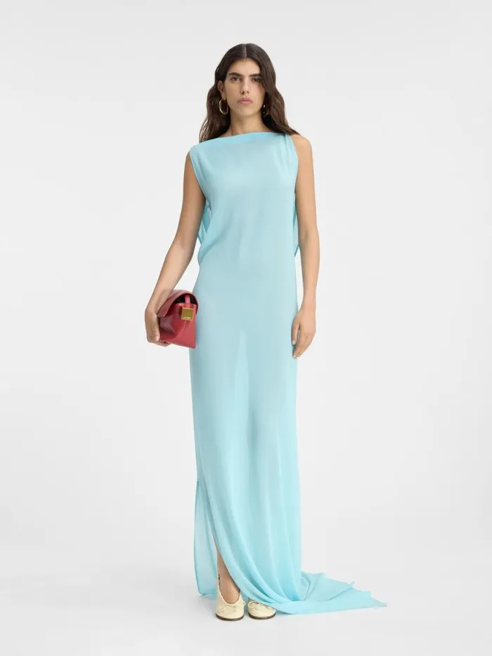 The Ameno Dress Light Turquoise Women JACQUEMUS Dresses and Skirts