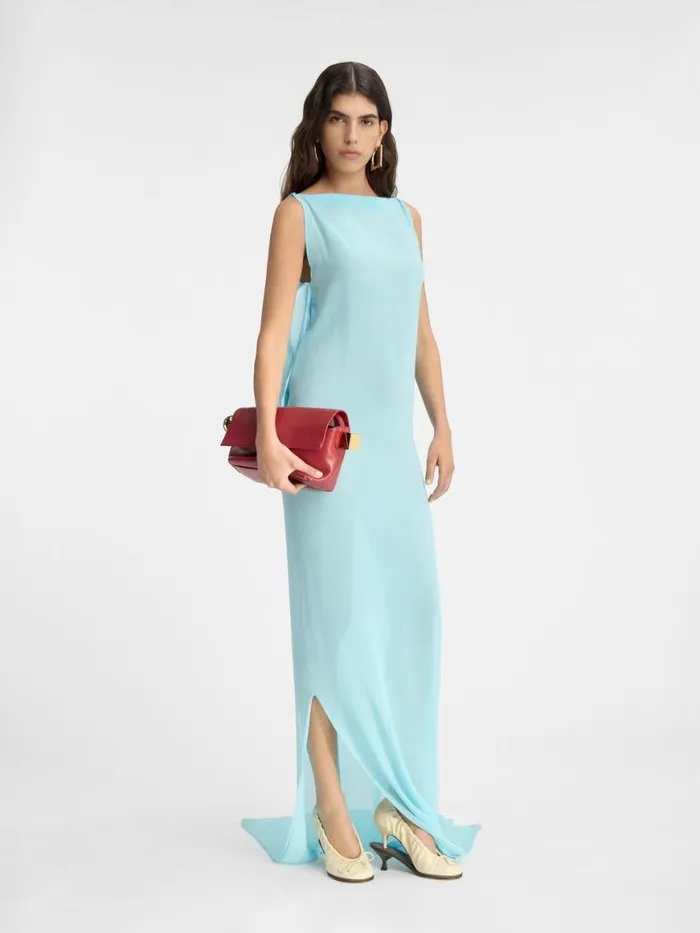 The Ameno Dress Light Turquoise Women JACQUEMUS Dresses and Skirts The Ameno Dress Light Turquoise Women JACQUEMUS Dresses and Skirts