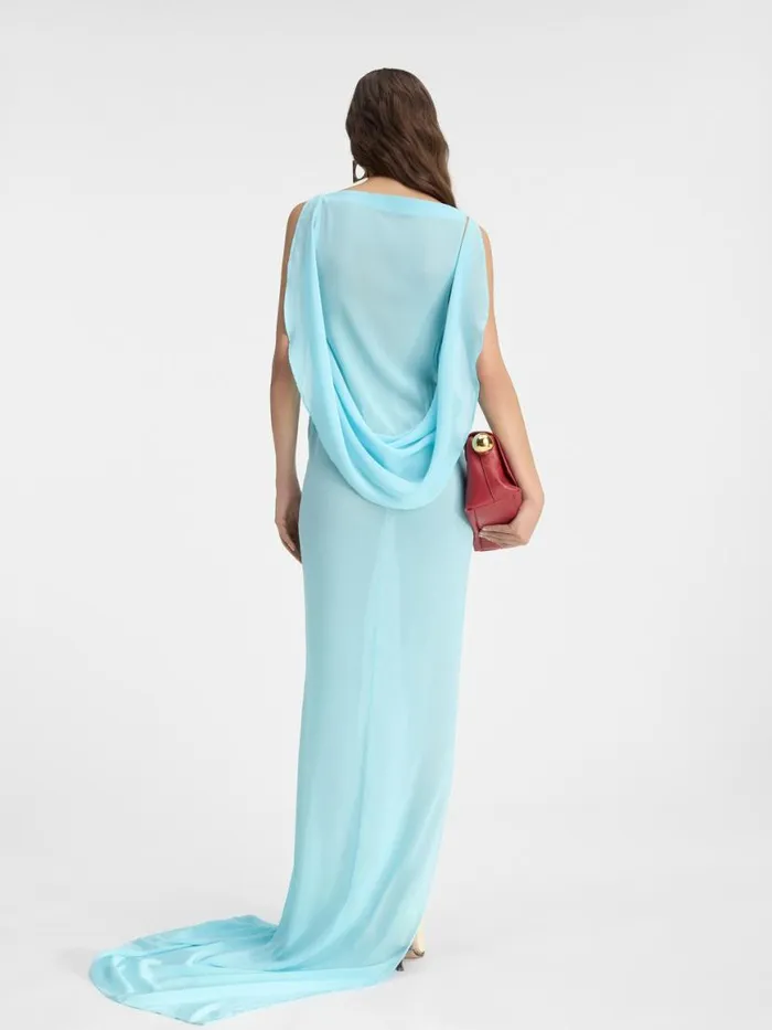 The Ameno Dress Light Turquoise Women JACQUEMUS Dresses and Skirts The Ameno Dress Light Turquoise Women JACQUEMUS Dresses and Skirts