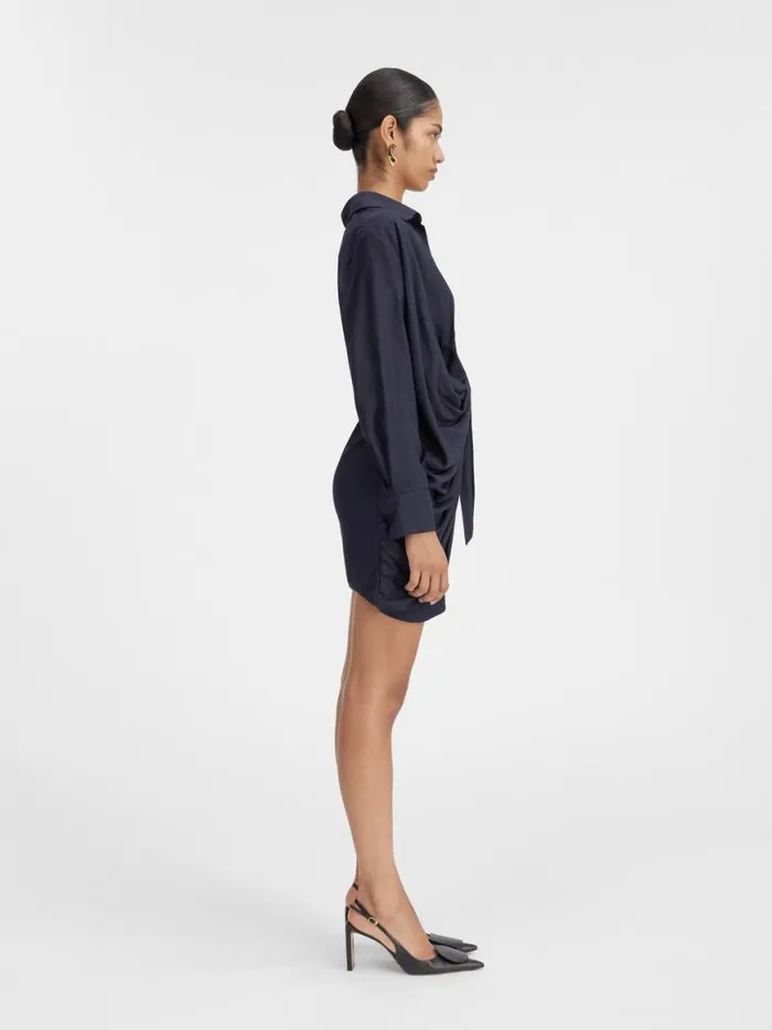 The Bahia Dress Dark Navy Women JACQUEMUS Dresses and Skirts The Bahia Dress Dark Navy Women JACQUEMUS Dresses and Skirts