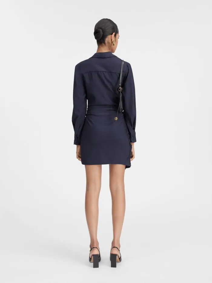 The Bahia Dress Dark Navy Women JACQUEMUS Dresses and Skirts The Bahia Dress Dark Navy Women JACQUEMUS Dresses and Skirts