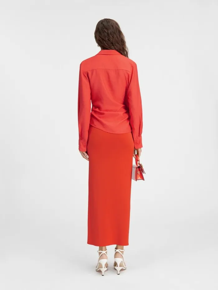 The Bahia Shirt Orange Women JACQUEMUS Tops and Shirts The Bahia Shirt Orange Women JACQUEMUS Tops and Shirts