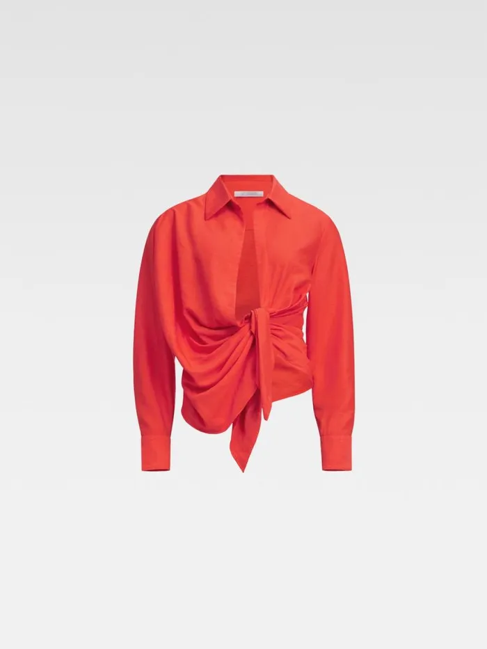 The Bahia Shirt Orange Women JACQUEMUS Tops and Shirts The Bahia Shirt Orange Women JACQUEMUS Tops and Shirts