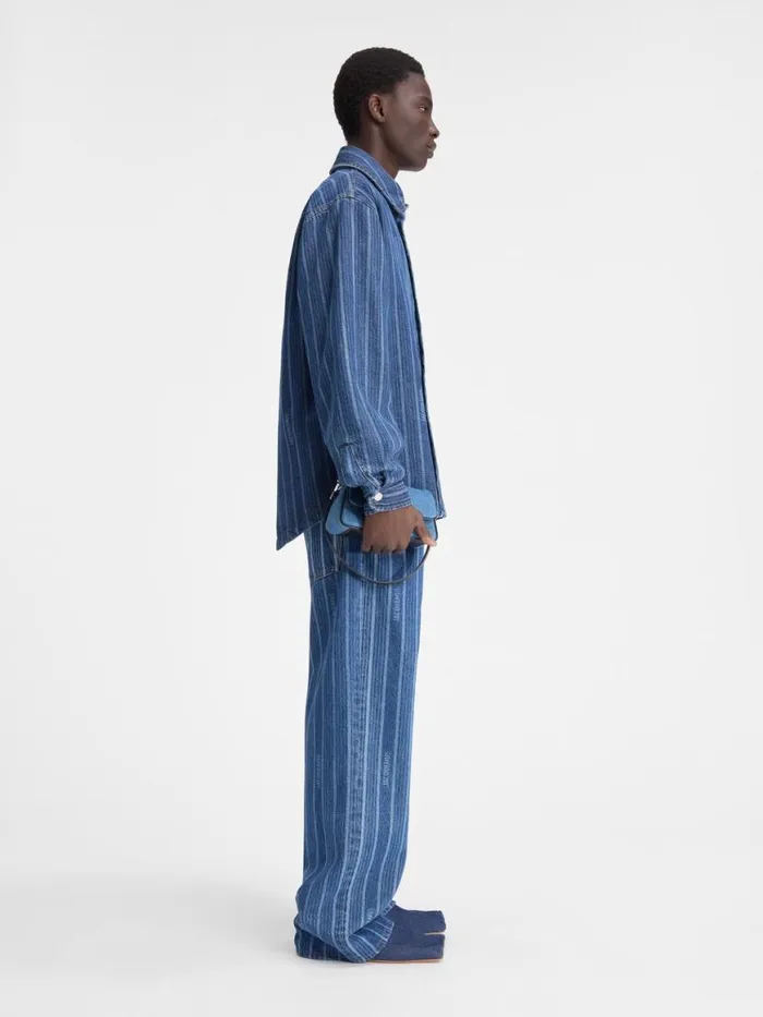 The Boulanger Shirt Print Blue Stripes Men JACQUEMUS Shirts The Boulanger Shirt Print Blue Stripes Men JACQUEMUS Shirts