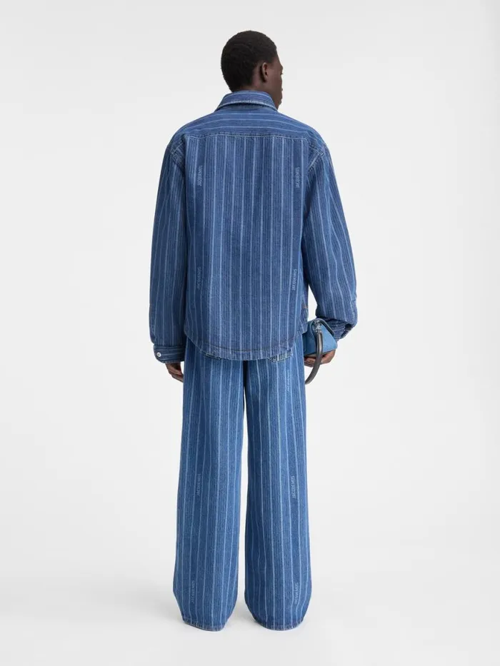 The Boulanger Shirt Print Blue Stripes Men JACQUEMUS Shirts The Boulanger Shirt Print Blue Stripes Men JACQUEMUS Shirts