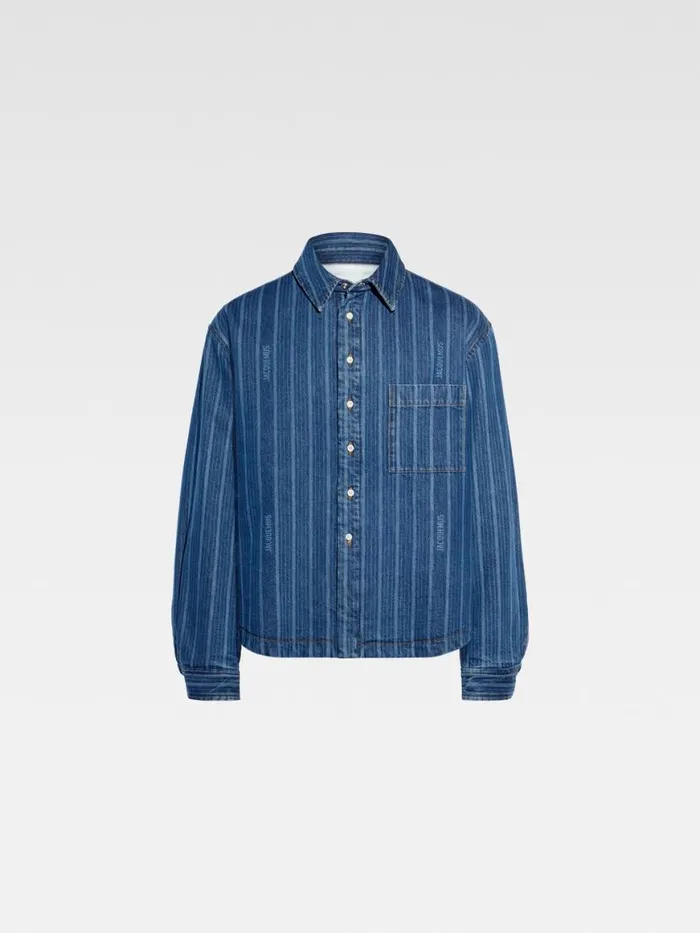 The Boulanger Shirt Print Blue Stripes Men JACQUEMUS Shirts The Boulanger Shirt Print Blue Stripes Men JACQUEMUS Shirts