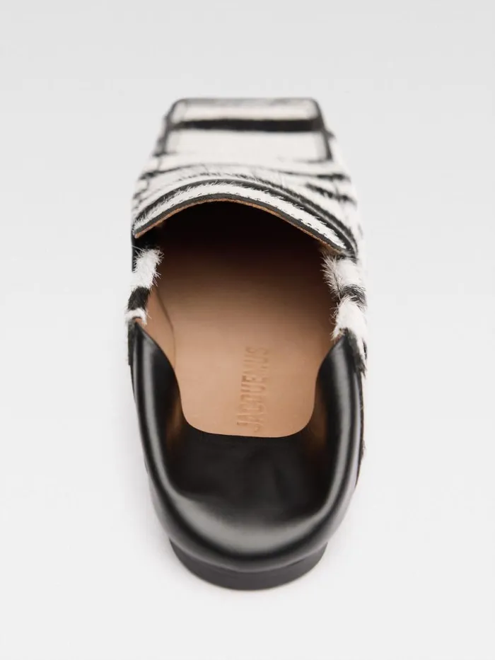 The Carr Loafers Black and White Zebra Women JACQUEMUS Shoes The Carr Loafers Black and White Zebra Women JACQUEMUS Shoes