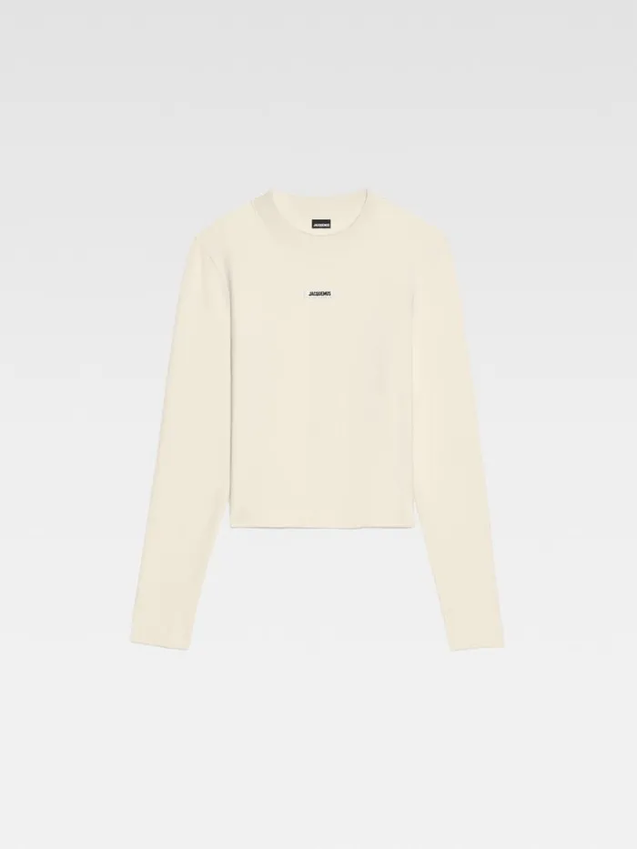 The Gros Grain Longsleeve Tshirt Light Beige Women JACQUEMUS Tshirts The Gros Grain Longsleeve Tshirt Light Beige Women JACQUEMUS Tshirts
