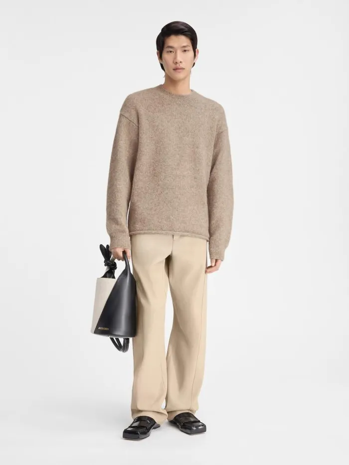 The Jacquemus Sweater Beige Men JACQUEMUS Knits