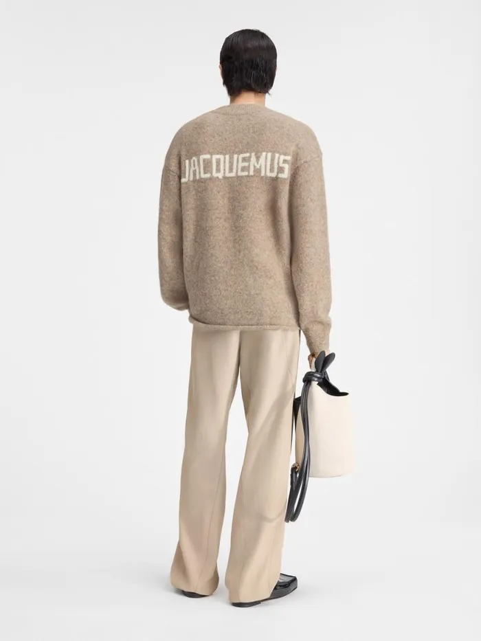 The Jacquemus Sweater Beige Men JACQUEMUS Knits The Jacquemus Sweater Beige Men JACQUEMUS Knits