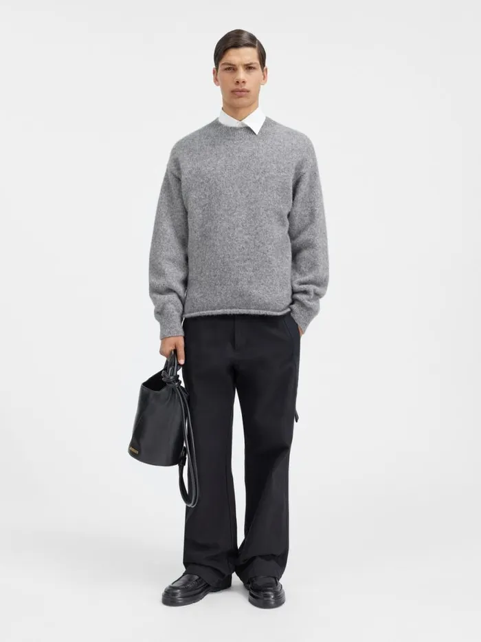 The Jacquemus Sweater Grey Men JACQUEMUS Knits