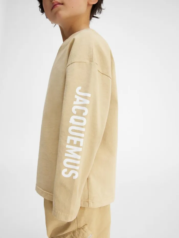 The Kids039 Longsleeve Tshirt Dark Beige WomenMen JACQUEMUS Tops The Kids039 Longsleeve Tshirt Dark Beige WomenMen JACQUEMUS Tops