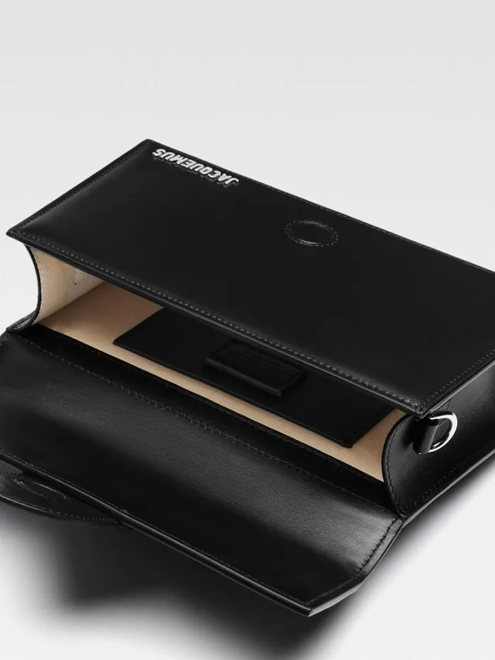 The Large Bambino Blacksilver Women JACQUEMUS Crossbody and Handbags The Large Bambino Blacksilver Women JACQUEMUS Crossbody and Handbags