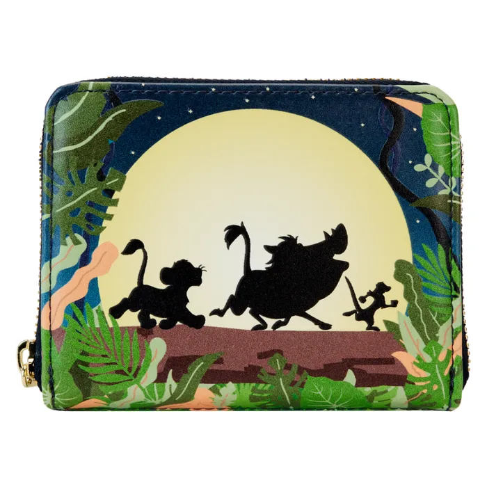 The Lion King 30th Anniversary Hakuna Matata Silhouette Zip Around Wallet Unisex Loungefly Bags and Wallets The Lion King 30th Anniversary Hakuna Matata Silhouette Zip Around Wallet Unisex Loungefly Bags and Wallets