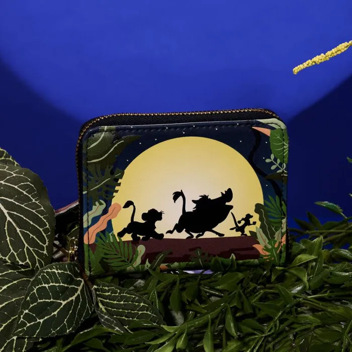 The Lion King 30th Anniversary Hakuna Matata Silhouette Zip Around Wallet Unisex Loungefly Bags and Wallets The Lion King 30th Anniversary Hakuna Matata Silhouette Zip Around Wallet Unisex Loungefly Bags and Wallets